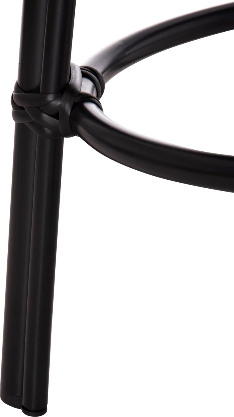 Karrige e rrumbullakët alumini, pamje bambuje, FH6285.02, ngjyrë e zezë, Φ36x46H cm