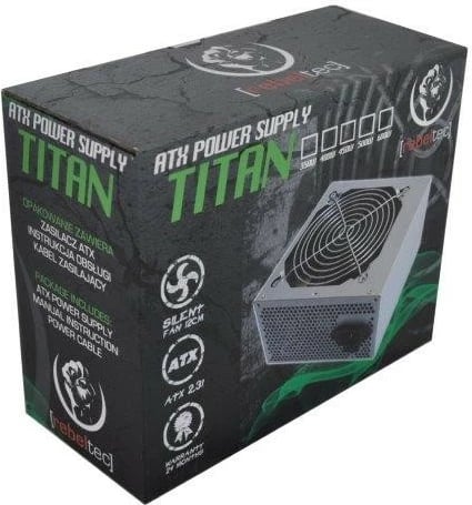 Furnizues energjie për kompjuter Rebeltec TITAN 400, ATX 2.31, 400W, Black Edition