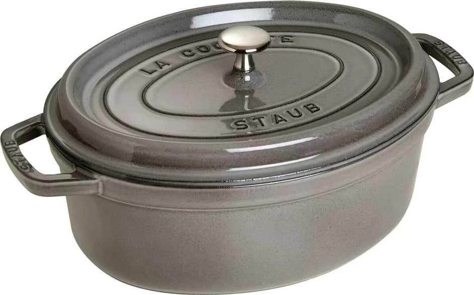 Tavë ZWILLING STAUB La Cocotte, 4.2 L, Gize, Ovale, Grafit