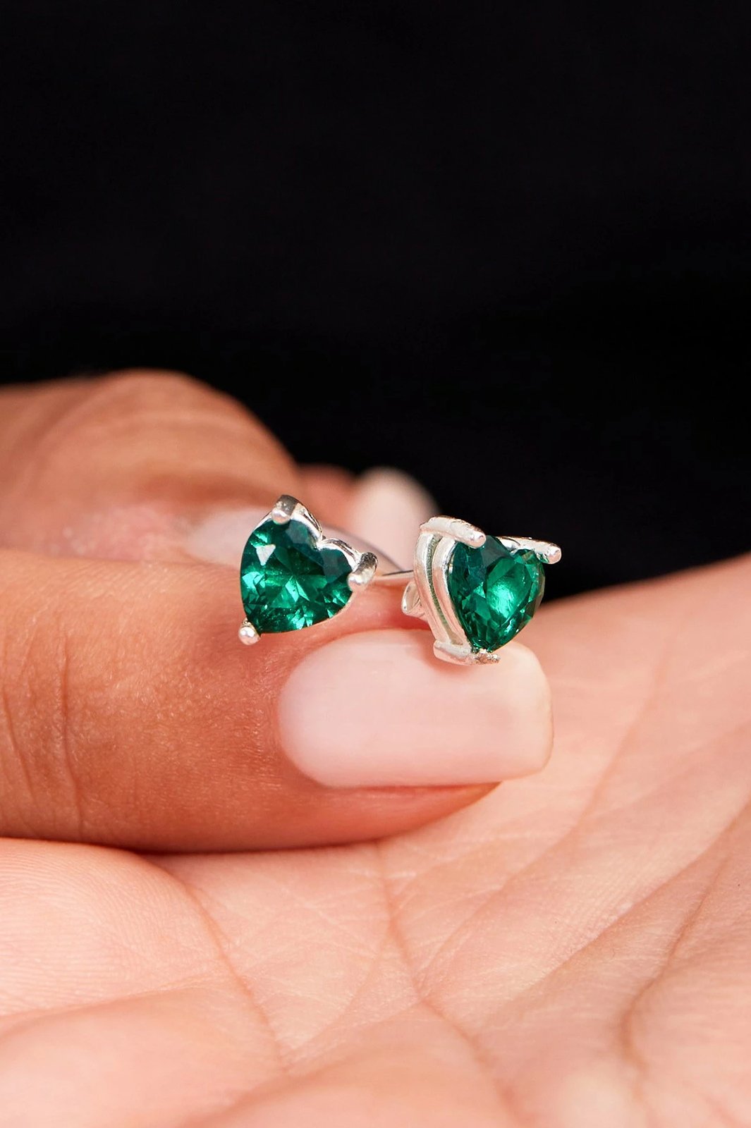 Vath argjendi Elika, gur zirkon i gjelbër, ELKAB92245