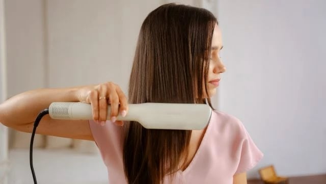 Hekur flokësh MPM MPR-26, qeramik, i bardhë