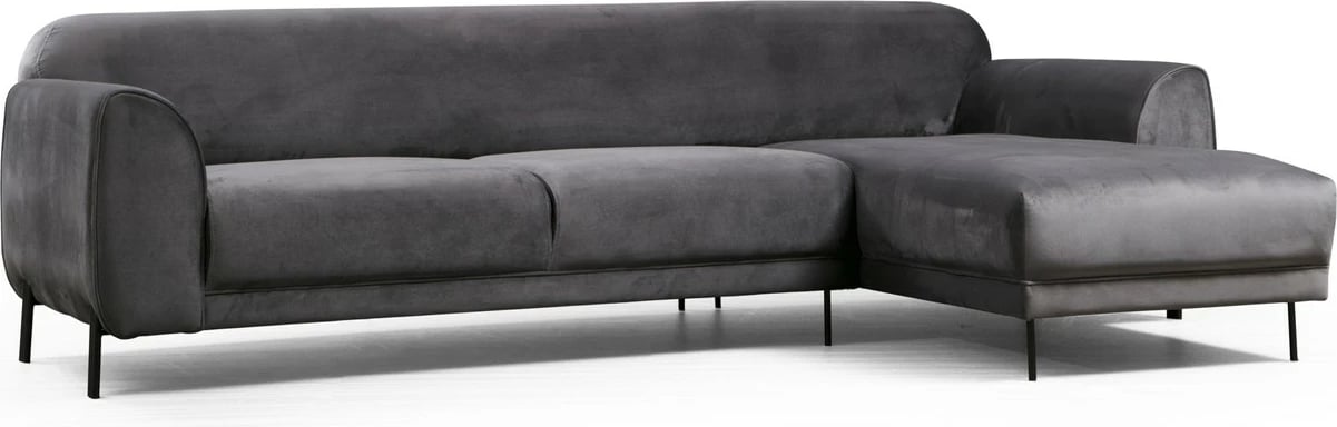 Kënd divan-krevat Atelier del Sofa, këndi djathtë, ngjyrë antracit