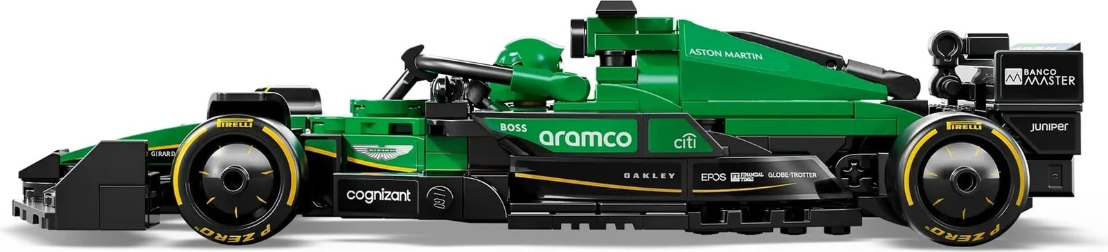 Set LEGO Speed Champions Aston Martin Aramco F1 AMR24, 269 pjesë, Jeshile