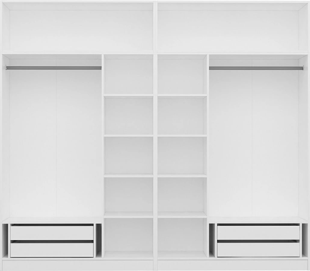 Dollap Skye Decor, i bardhë, 270x235x52 cm, 10 pjesë