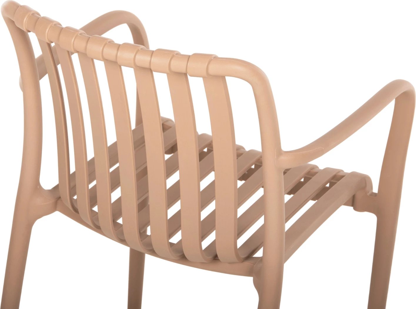 Karrige me krahë polipropileni TIPPY FH5940.03, ngjyrë kapuçino, 55x55x81H cm