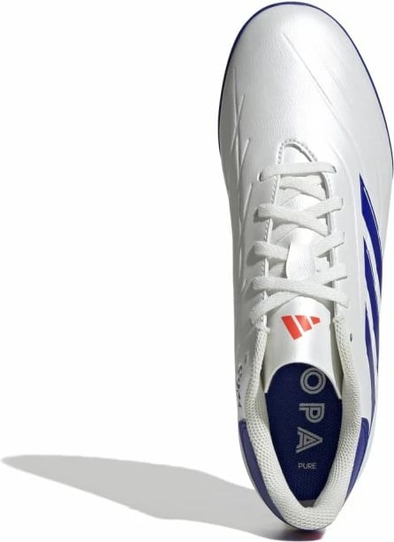 Atlete futbolli adidas për meshkuj, të bardha dhe blu