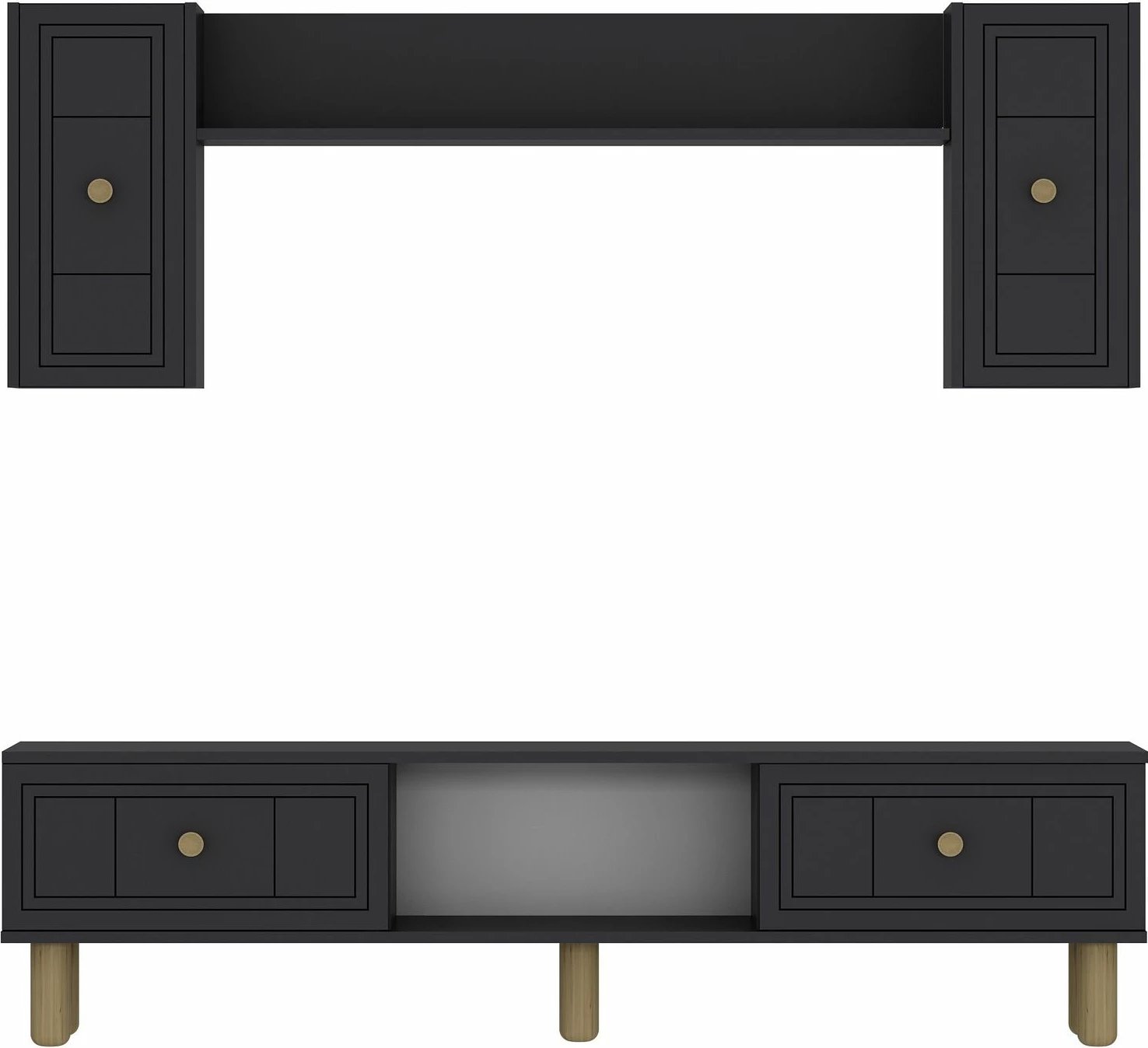 Njësi TV Dario Bohem, ngjyrë antracit, Skye Decor