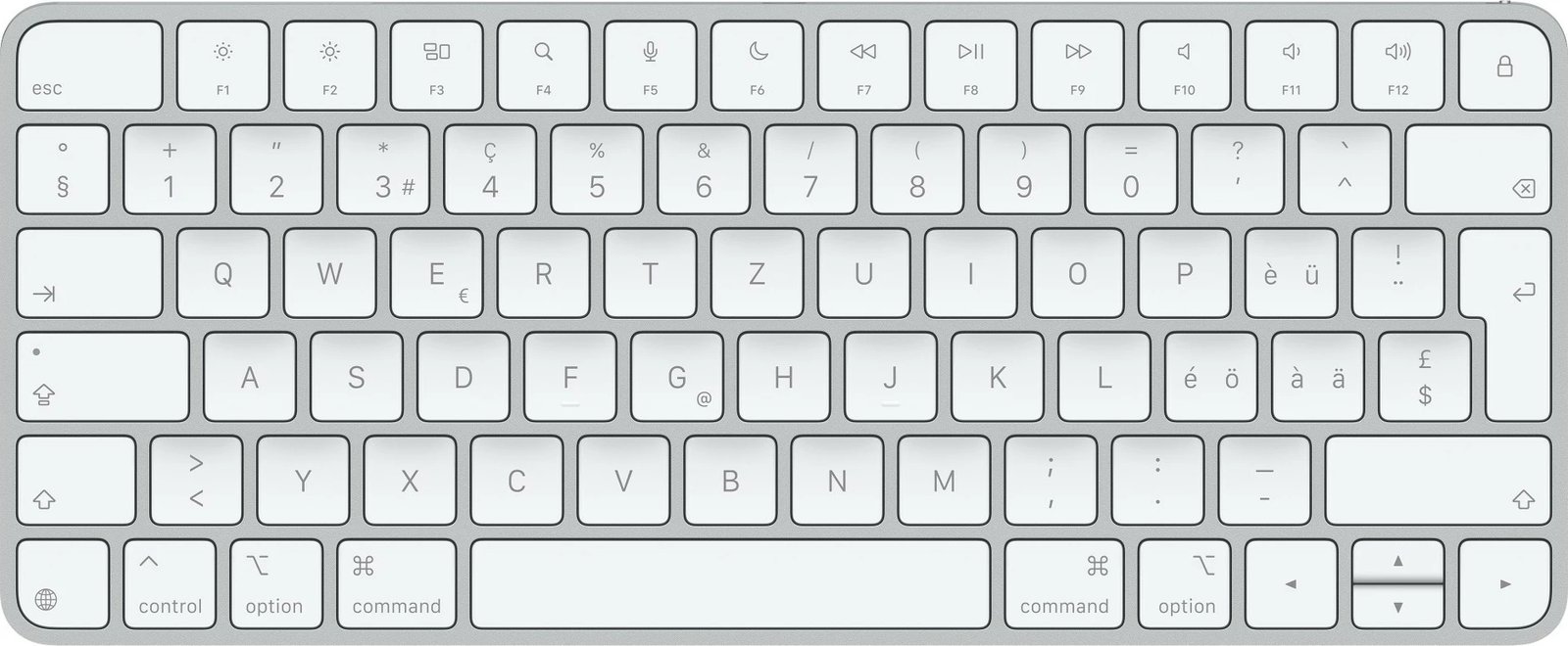 Tastierë Apple Magic Keyboard Swiss, wireless, bardhë