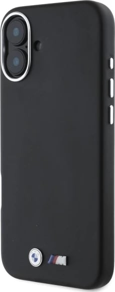 Mbështjellës BMW M Smooth Full Wrapped Metal MagSafe për iPhone 16 Plus, i zi