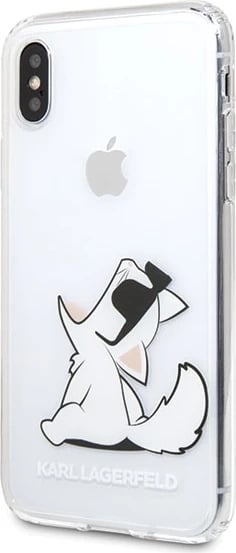 Mbështjellës Karl Lagerfeld Choupette Fun për iPhone X/Xs, Transparent