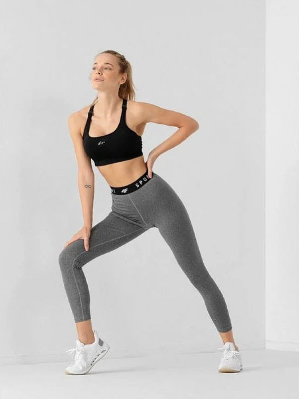 Pantallona sportive për femra 4F, gri