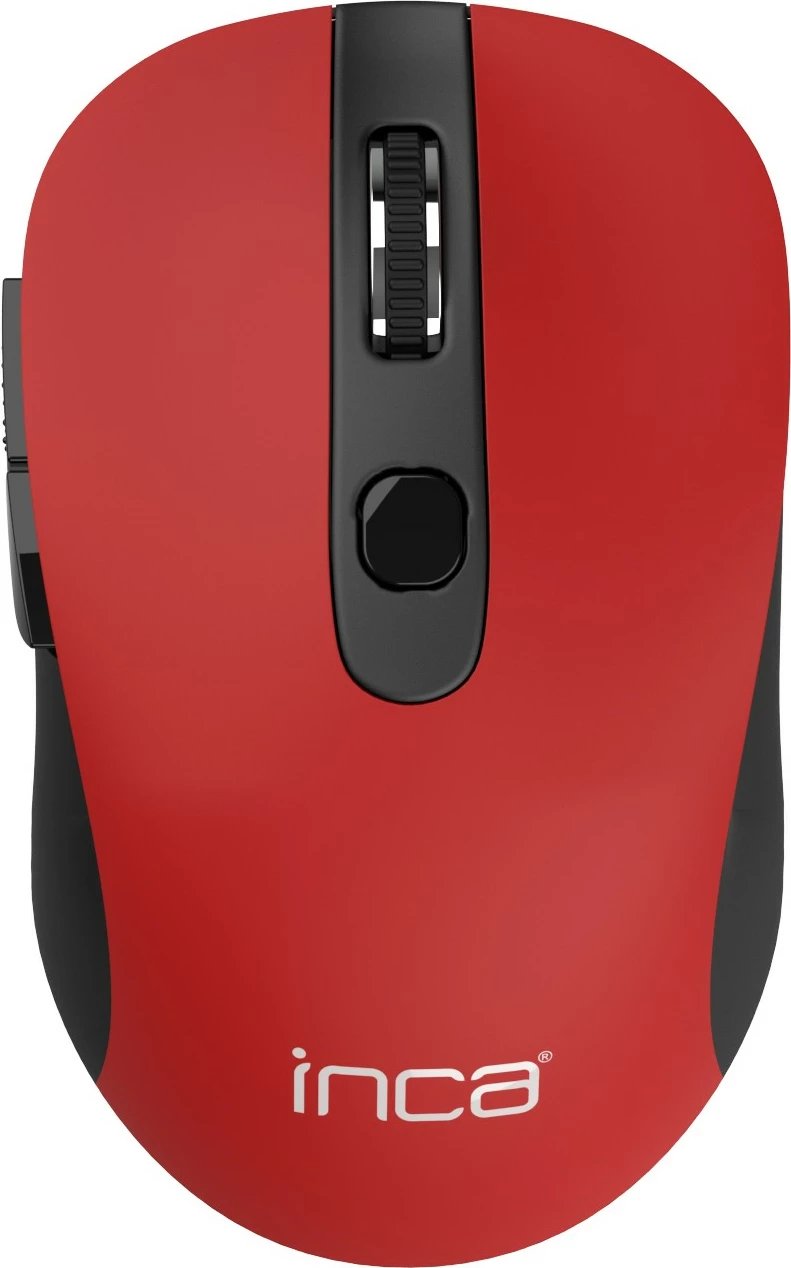 Maus wireless INCA IWM-233RK 1600 DPI, 6 taste, e kuqe
