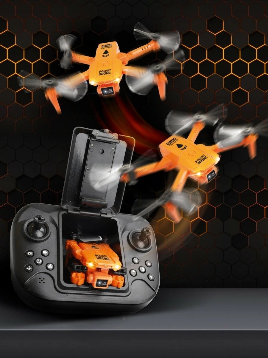 Dron Revell RC Pocket Drone, me telekomandë, kamerë 720p, portokalli/zi