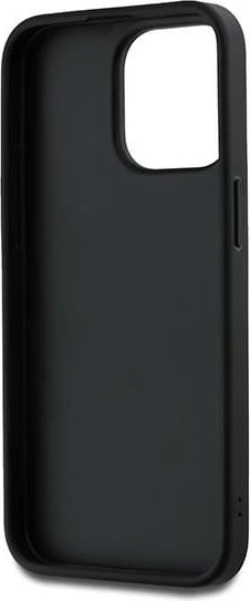 Mbështjellës DKNY Wrist Strap Stock Logo për iPhone 15 Pro Max, i zi