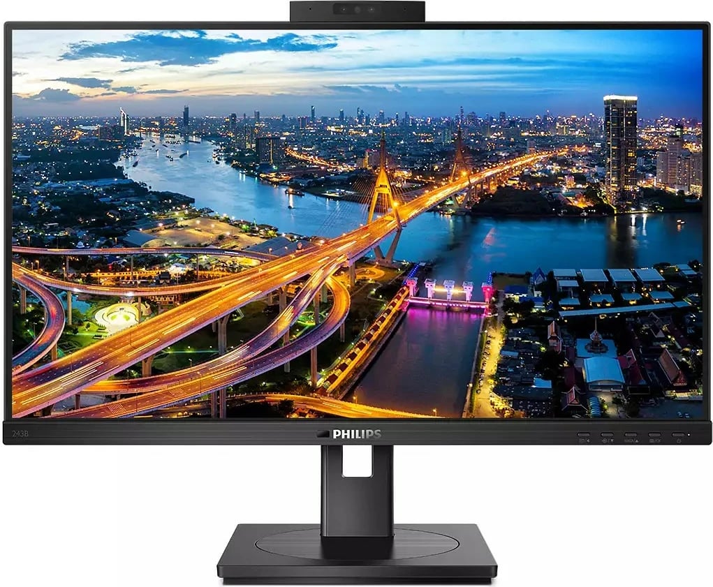 Monitor Philips 243B1JH, 23.8 inç, IPS, HDMI+DP+USB-C, zi