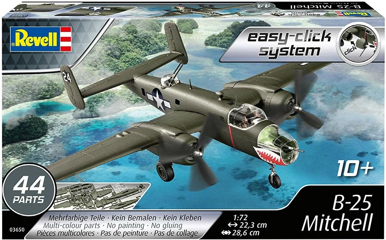 Model plastik Revell B-25 Mitchell 1:72, 44 pjesë