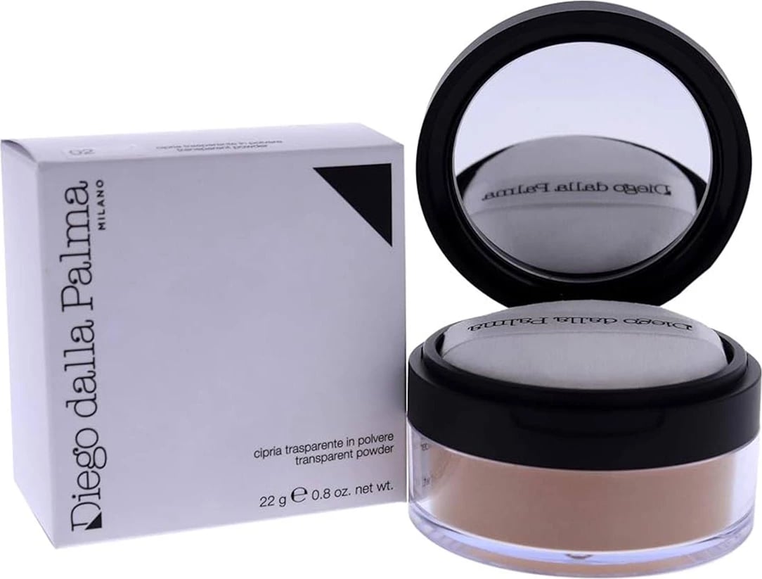 Pudër kompakte unisex Diego Dalla Palma Transparent N02 Dark Skin 1 copë