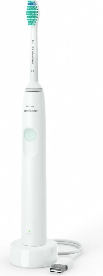 Furçë dhëmbësh elektrike, Philips, HX3641/11, sistem sonic 31000 lëvizje në minutë, timer 2 min me QuadPacer, bateri deri 14 ditë, e bardhë