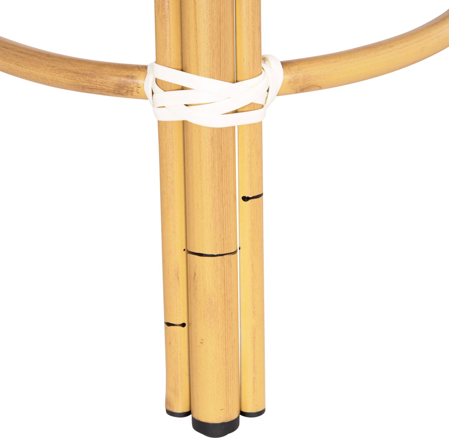 Karrige për bar, alumini, pamje bambuje, FH6285.05, ngjyrë bardhë & kaltër, Φ36x46Hcm