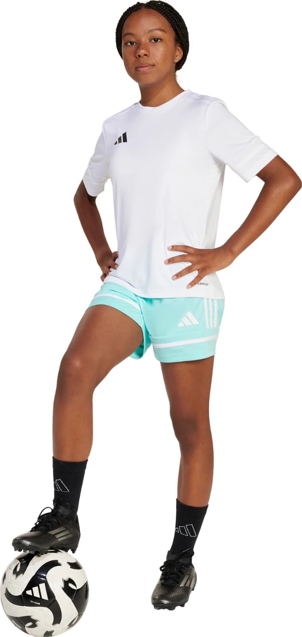 Maicë për fëmijë adidas, femra, e bardhë