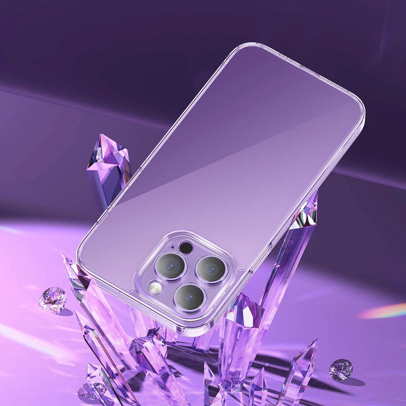 Mbështjellës Baseus Corning Case për iPhone 14 Pro Max me xham të temperuar, Transparent