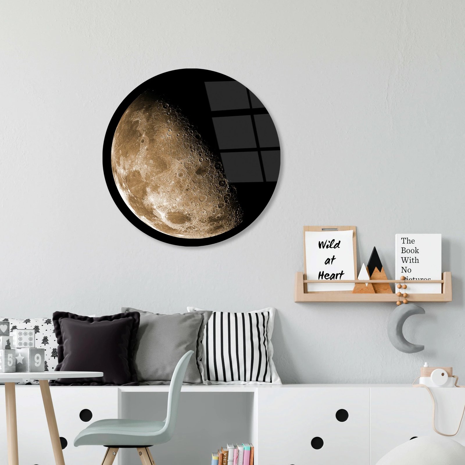 Pikturë dekorative prej xhami të temperuar, Wallity, UV-1145, shumëngjyrëshe, 30cm