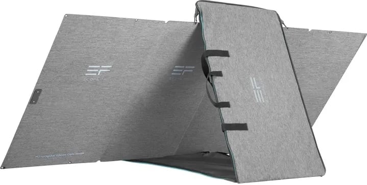 Panel diellor EcoFlow 400W, palosshëm, IP67, i zi