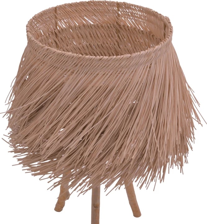 Llambë tavoline Herfo Inart E27 rattan ngjyrë natyrale D45χ58.8cm