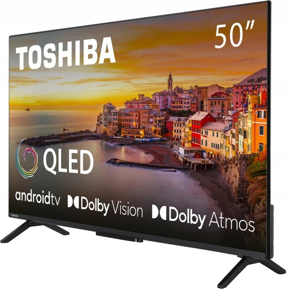 Televizor QLED Toshiba 50QA2363DG, 50 inç, Ultra HD 4K, Android TV, i zi