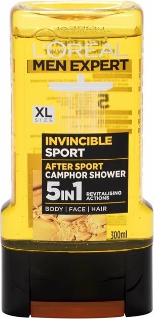 Xhel për dush L'Oréal Paris Men Expert Invincible Sport për meshkuj 300ml
