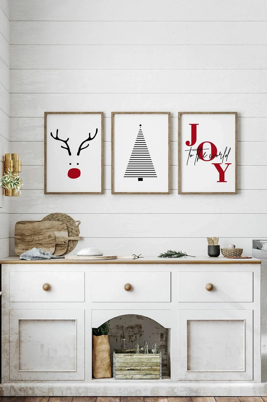 Pikturë dekorative me kornizë (3 copë), Wallity, Nwyearmdl15