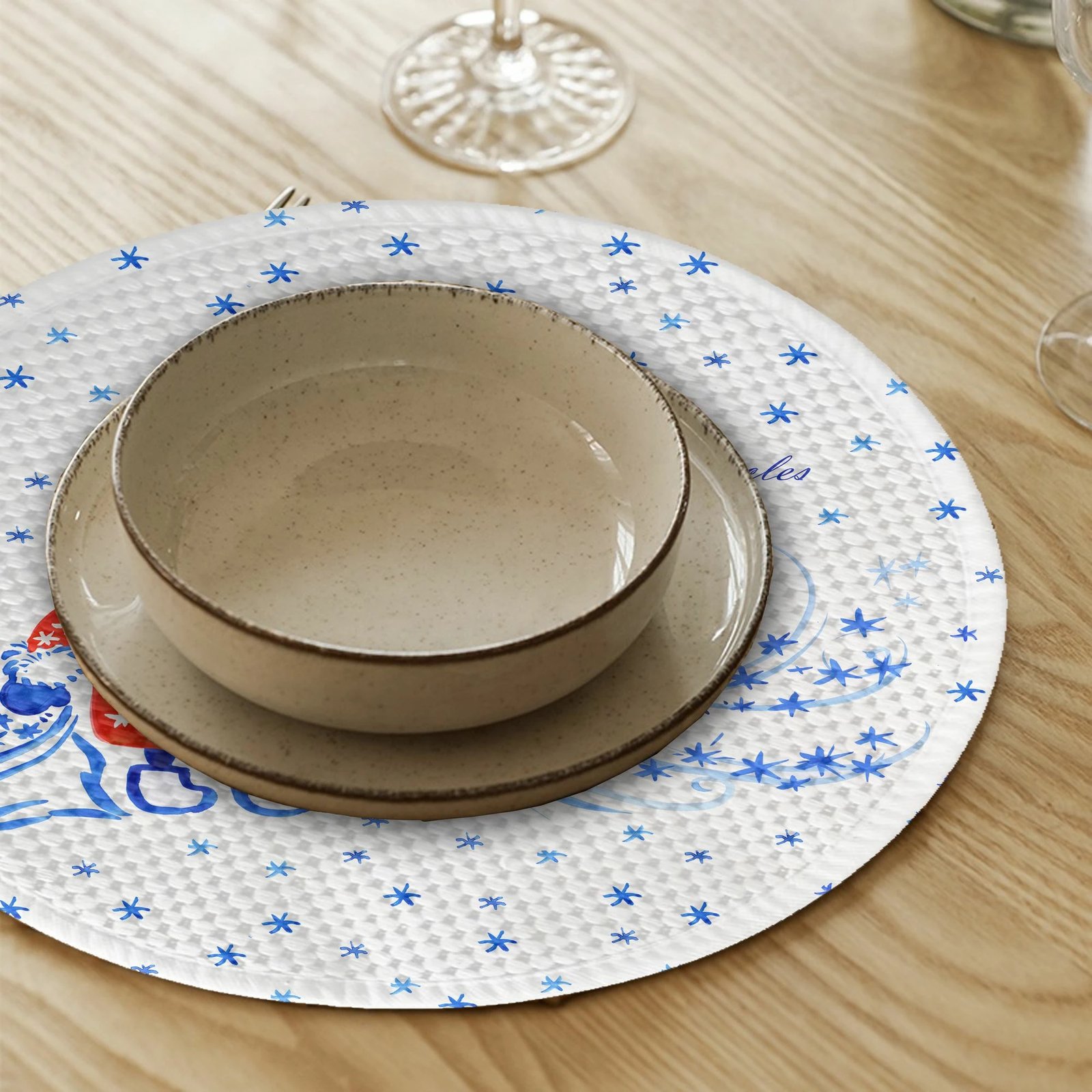 Set nënshtruesish tavoline Hermia Concept, 2405Supla, shumëngjyrësh, 4 copë