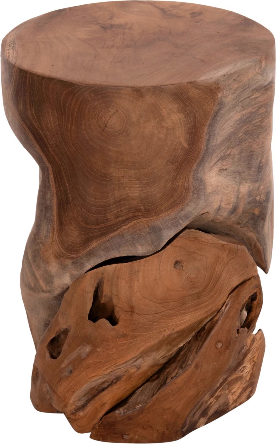 Stomp stol/sipërfaqe tavoline, dru tik natyral, FH9350.11, 30x45cm