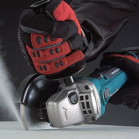 Makinë gërryese Makita DGA 504 Z, brushless, 18V, 12.5cm, pa kabllo, zi/blu/gri