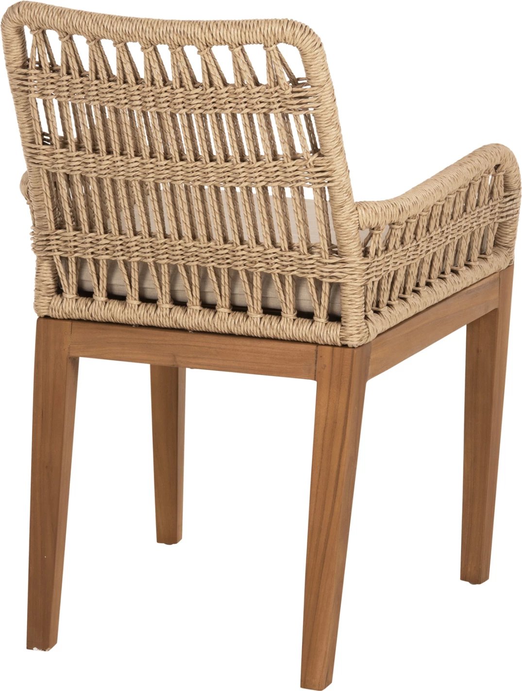 Karrige STARDOM, dru teak dhe litar, ngjyrë natyrale, FH9760.01, 57x65x83H cm