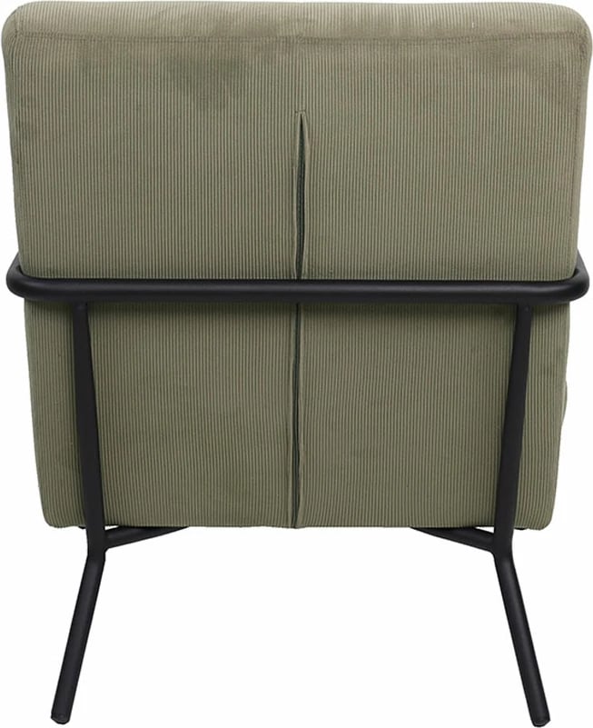 Fotel Kioto, kadife ngjyrë haki, 64x76x81