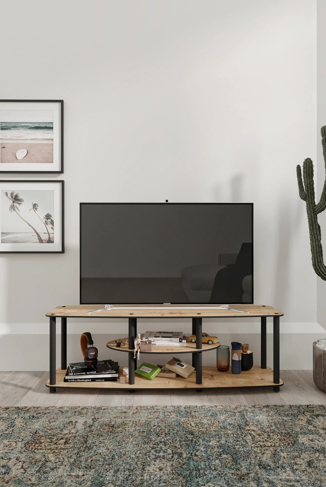 Komodë për TV, ngjyrë lisi, Skye Decor, Mesivo