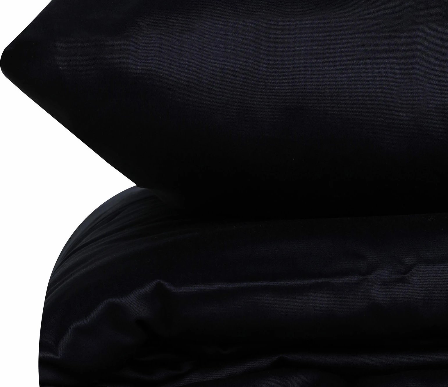 Set mbulesë për jorgan një-personësh, saten, ngjyrë kaltër e errët, L'essentiel