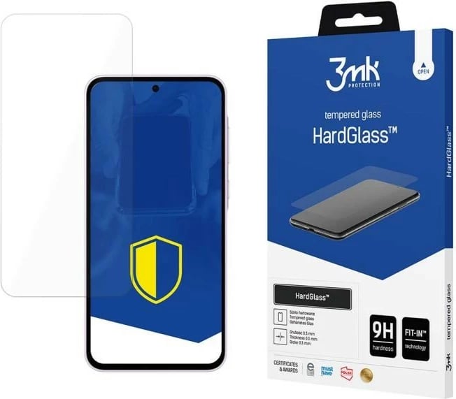 Xham i temperuar HardGlass 3MK për Samsung Galaxy A35 5G/A55 5G, Transparent