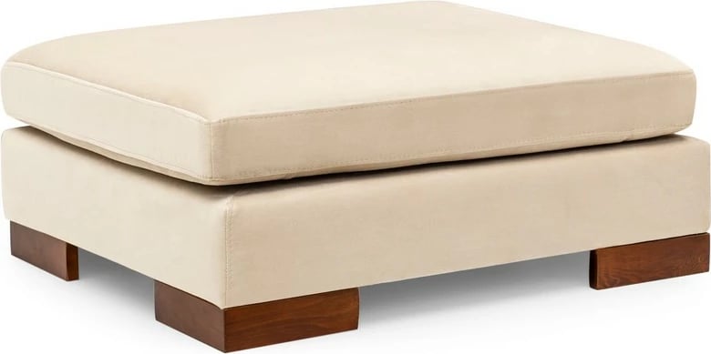 Këndore Tulip me pouf, e djathtë, bezhë