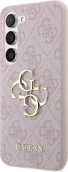 Mbështjellës, Guess, GUHCS23S4GMGPI 4G Big Metal Logo hardcase, për Samsung Galaxy S23 (S911), rozë