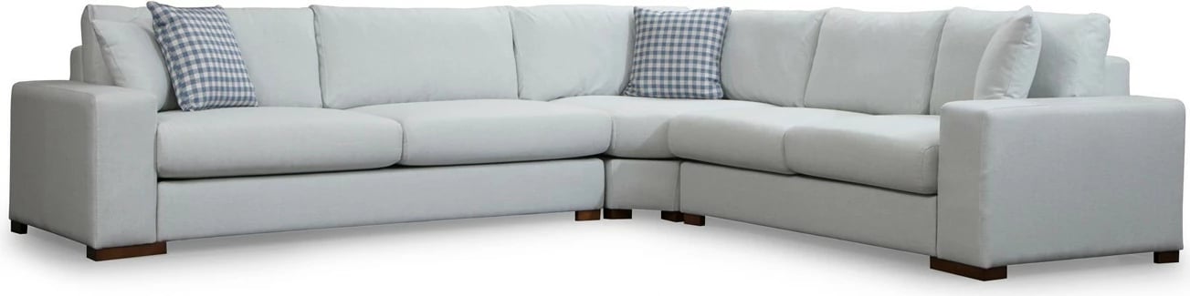 Këndare Atelier del Sofa, Loop 22, ngjyrë bezhë, këmbë druri arre, 282x322cm