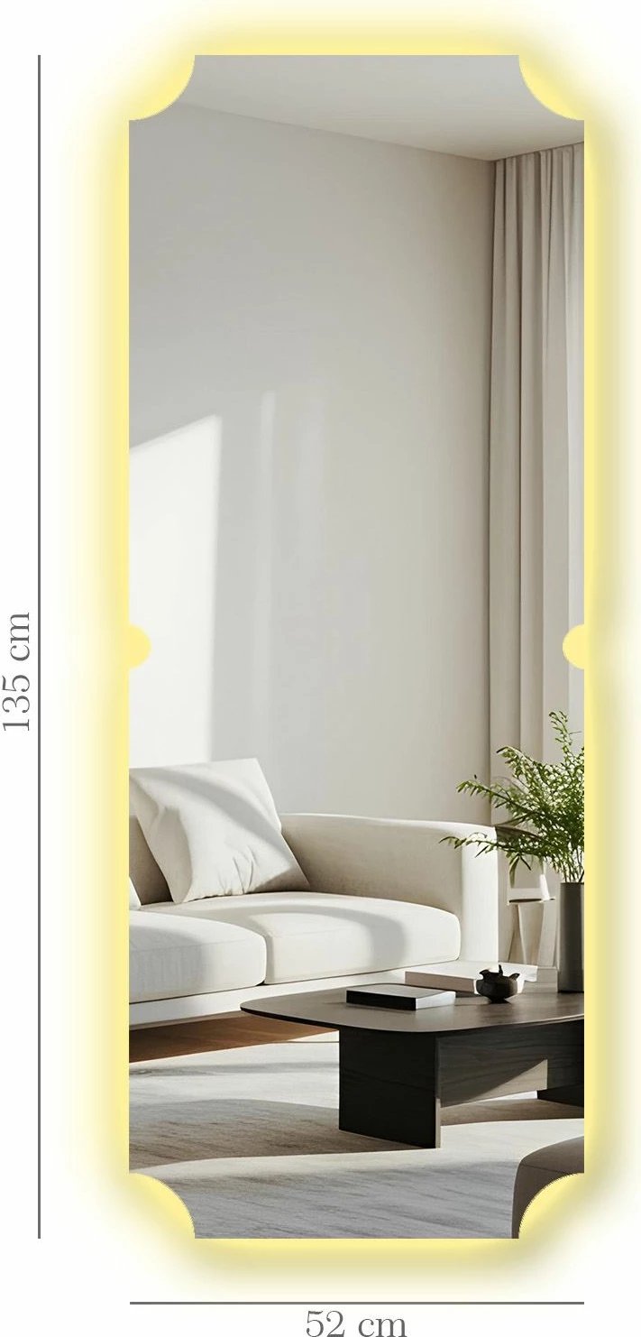 Pasqyrë me ndriçim LED, Skye Decor, 52x135cm, 52135Ledayna-007