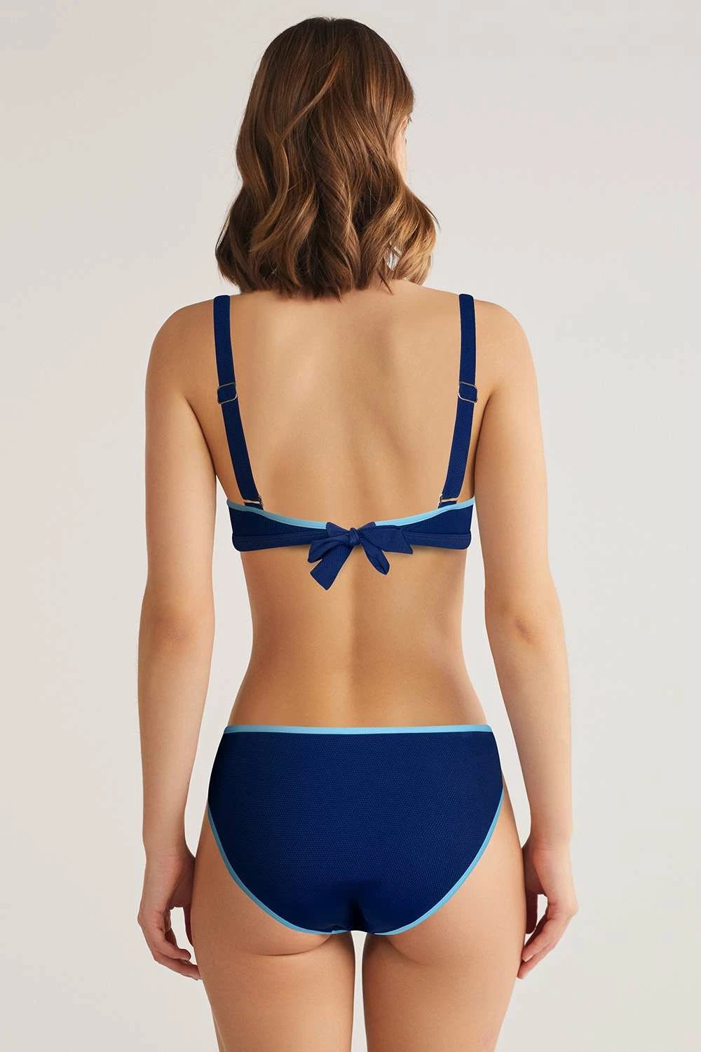 Set bikini (2 pjesë), Jumeon, ngjyrë kaltër e errët