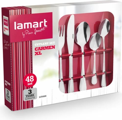 Set lugësh Carmen XL LAMART LT5006, 48 pjesë