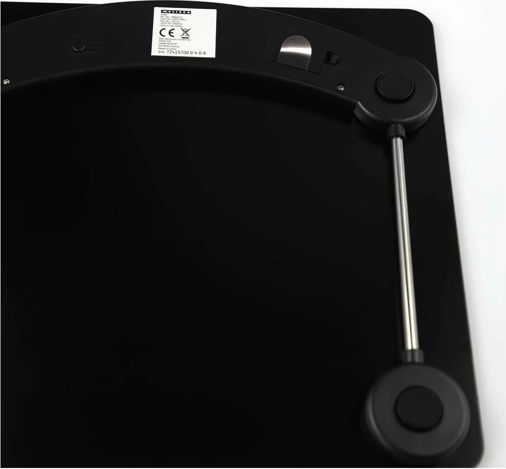 Libra elektronike Melissa 16690073, ekran LCD, xham, ngjyrë e zezë