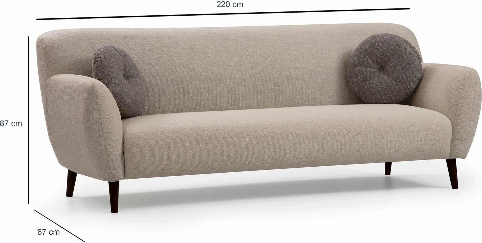 Divan treshe, Enna, bezhë