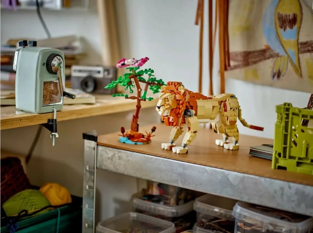 Set lodrash LEGO Creator 3-in-1 31150, 780 pjesë, Kafshë të egra nga safari, plastikë