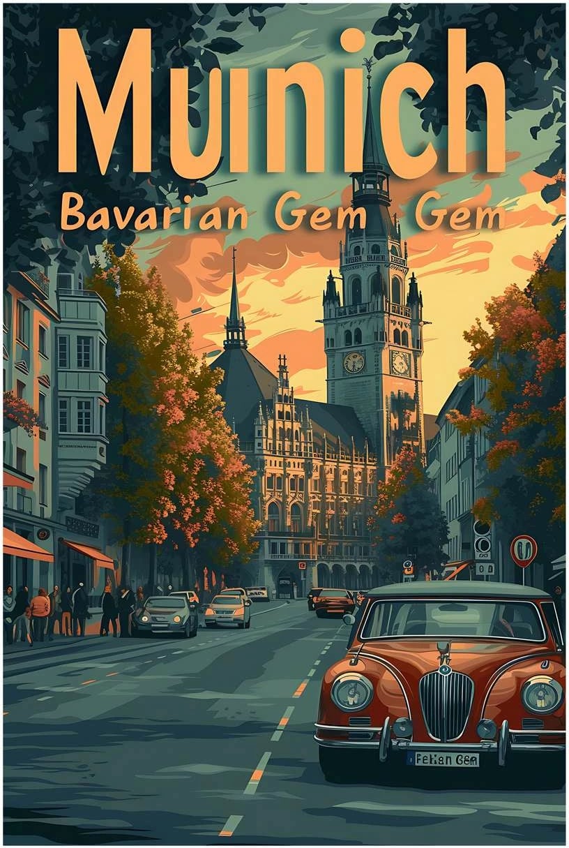 Pikturë dekorative me kornizë MDF, Wallity, Mp-00123, shumëngjyrëshe, 50x70 cm