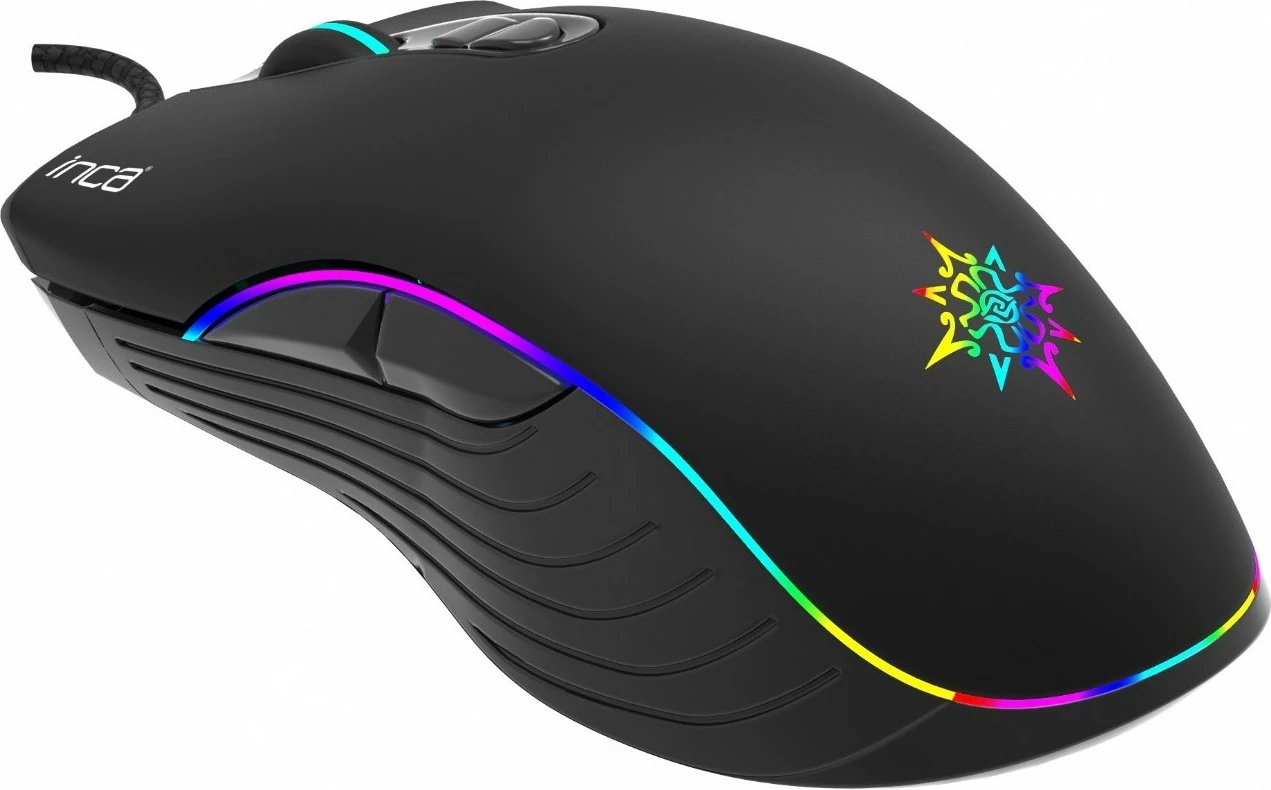 Maus gaming Inca IMG-GT15, 4800 DPI, RGB, 7 butona, USB, i zi